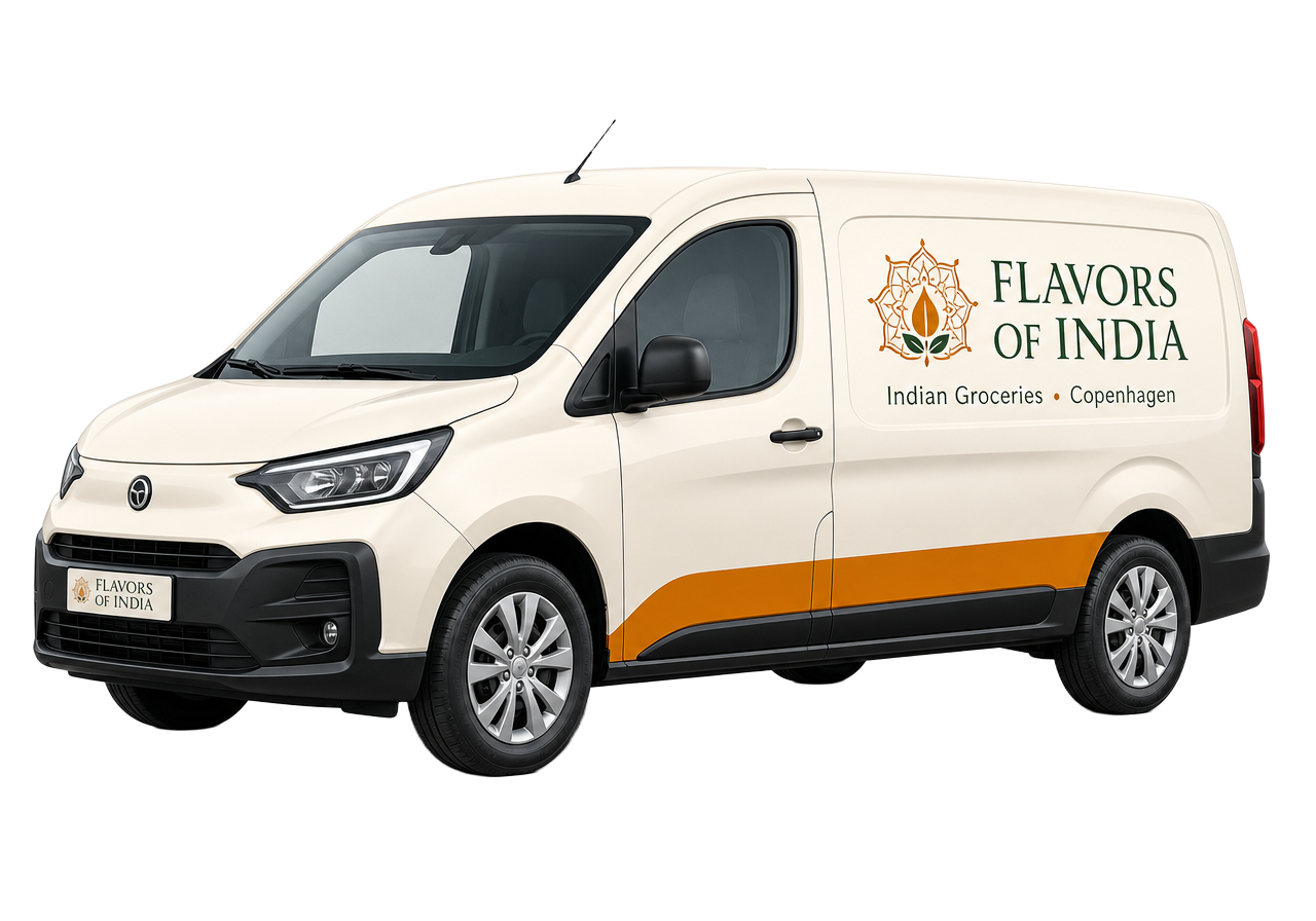 Flavors of India branded delivery van