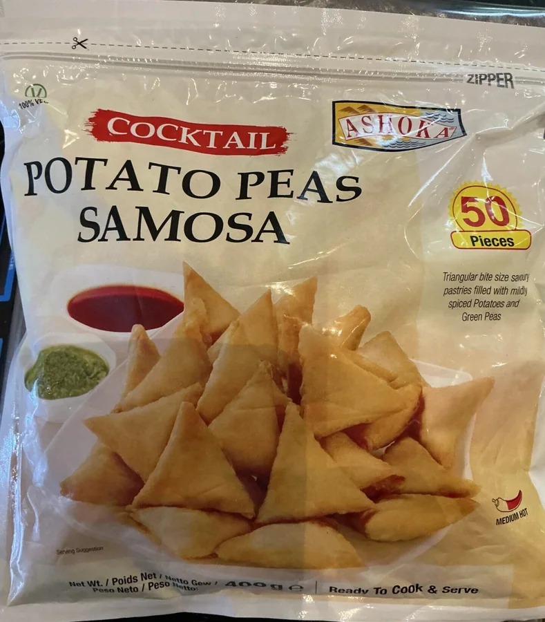 Ashoka cocktail potato peas samosa