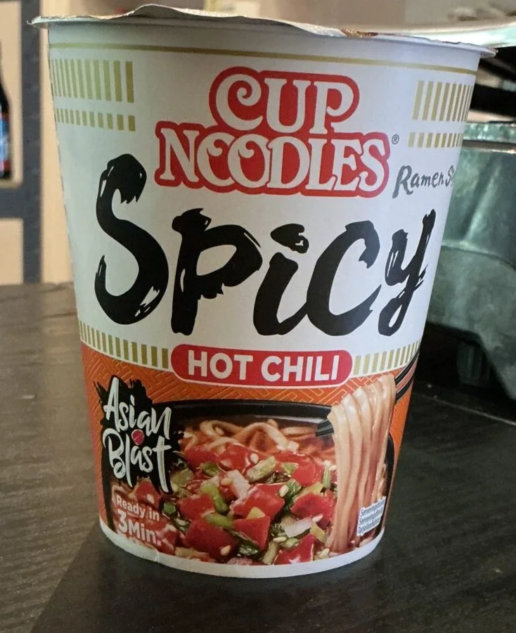 Cup noodles spicy hot chili