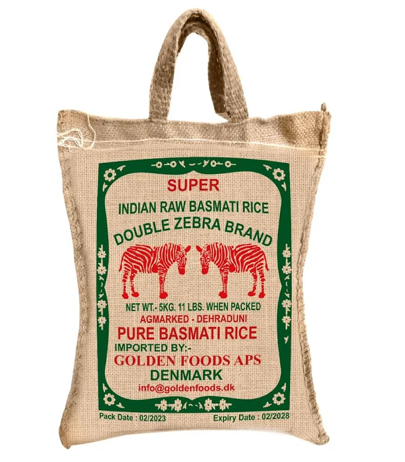 Double zebra basmati rice