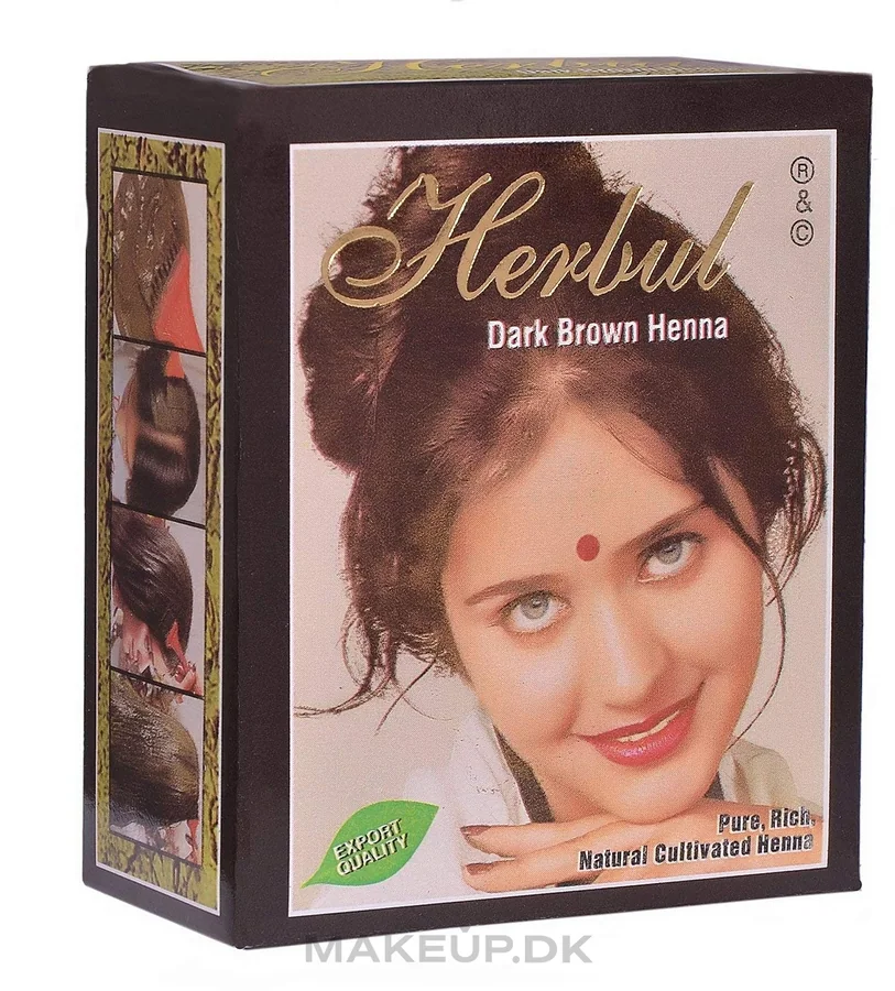 Herbal dark brown henna