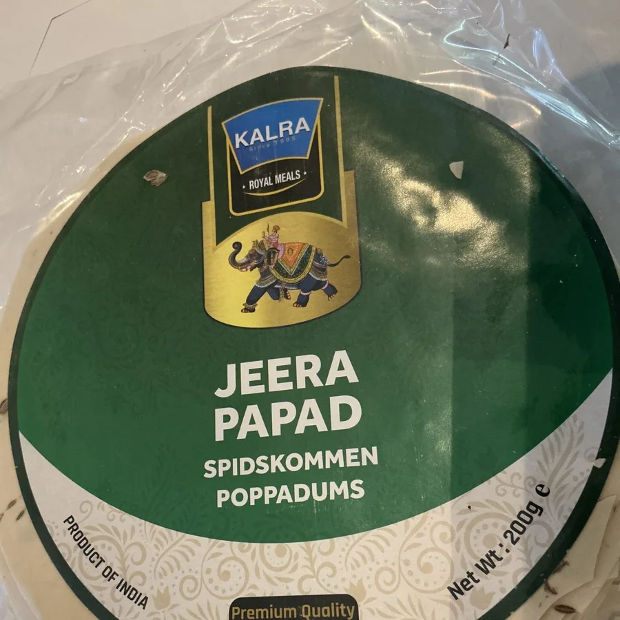 Kalra jeera papad 200g