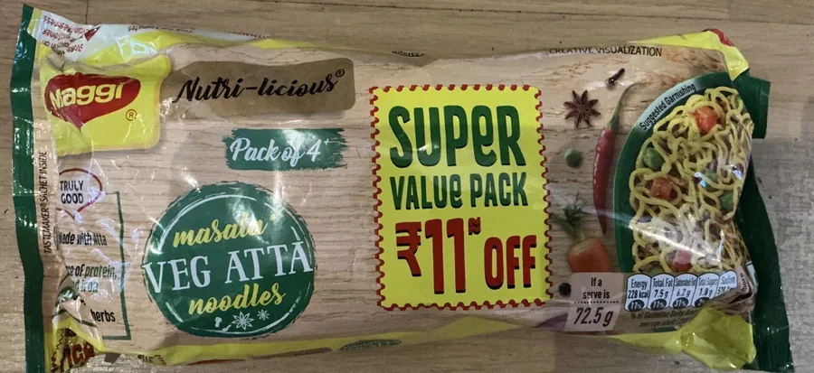 Maggi Masala veg atta noodles