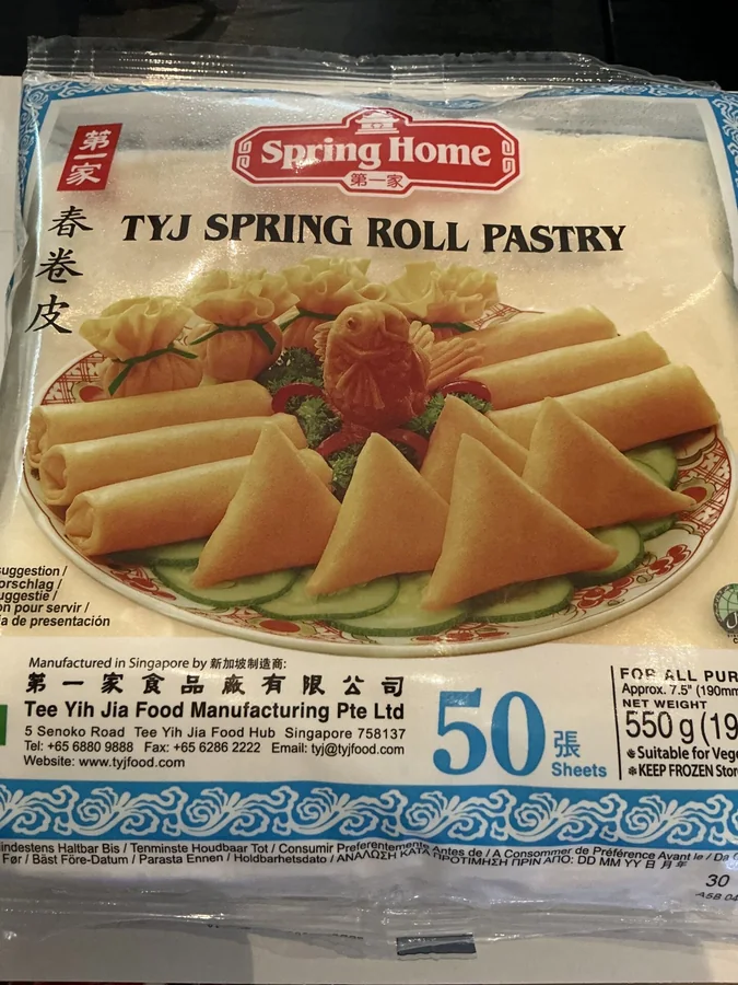 Tyj spring roll pastry
